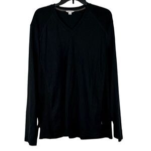 Calvin Klein Black V-neck Long Sleeve Sweater XL